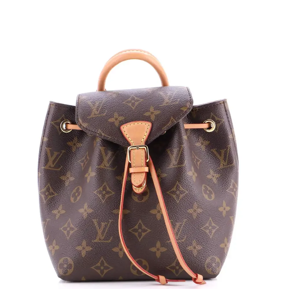 Louis Vuitton Montsouris Nm Backpack #237308L21B LOUIS VUITTON Montsouris NM Monogram Canvas Backpack Bag Brown main image 4